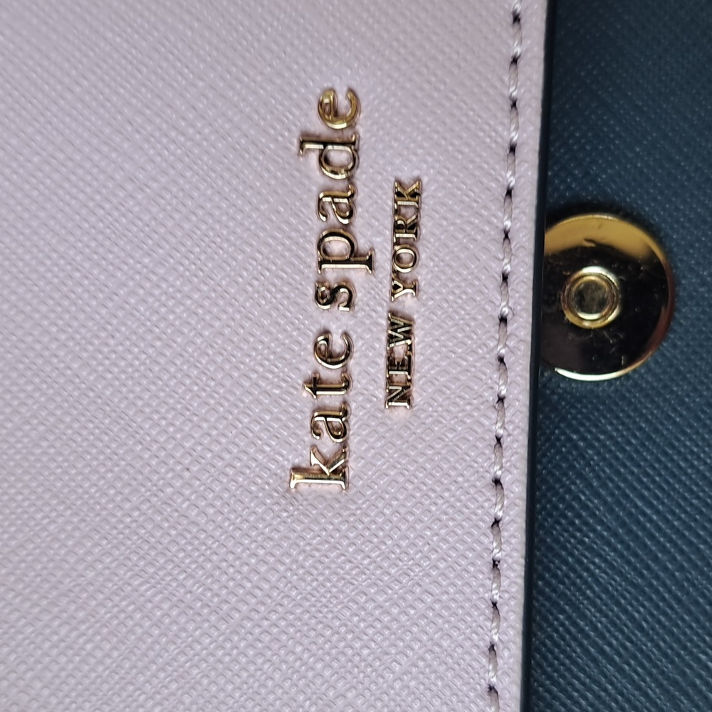 NEW Kate Spade Cameron Lavender /Navy and White Bag /Crossbody EC - Picture 16 of 16